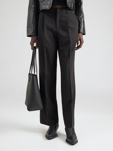 GUESS JEANS Wide Leg Laskoshousut värissä musta: etupuoli