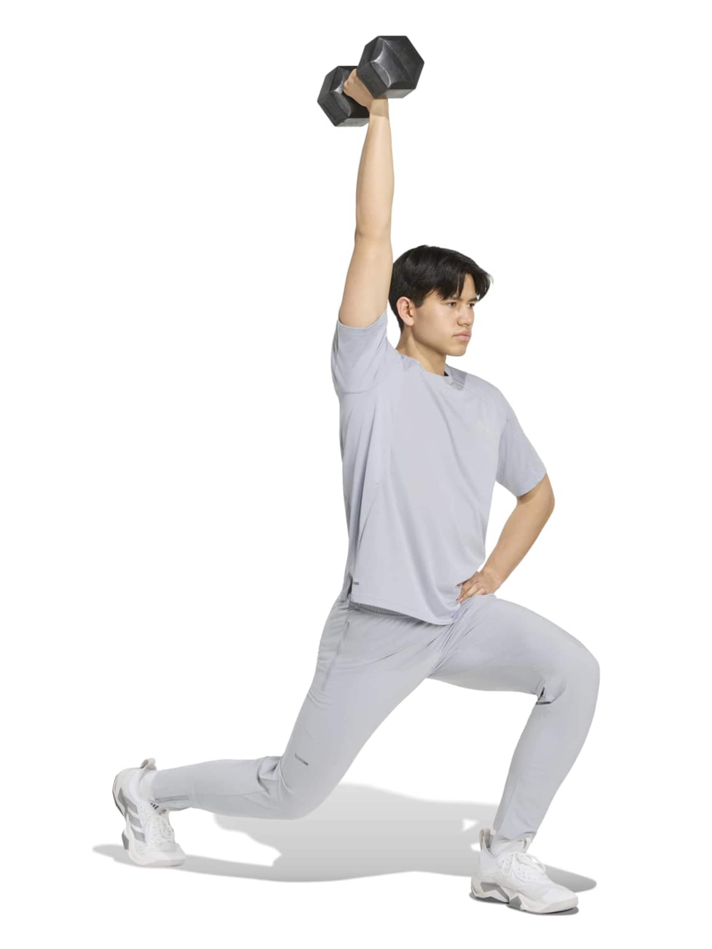 ADIDAS PERFORMANCE - Slimfit Pantalón deportivo 'TECH APP' en gris