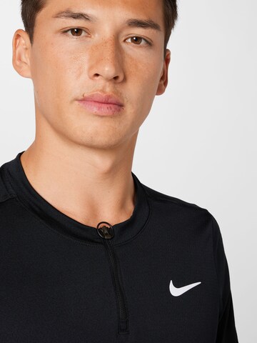 NIKE Sportshirt 'Court Advantage' in Schwarz