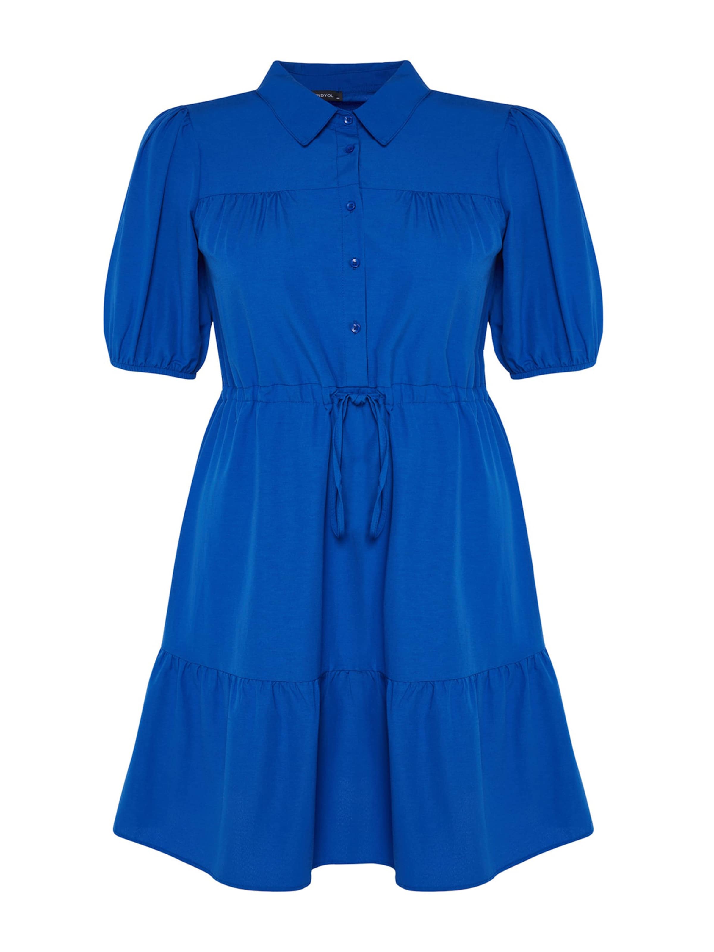Robe Trendyol Curve en bleu : devant