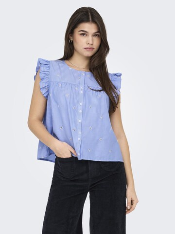 ONLY Bluse 'ONLAmanda' i blå: forside
