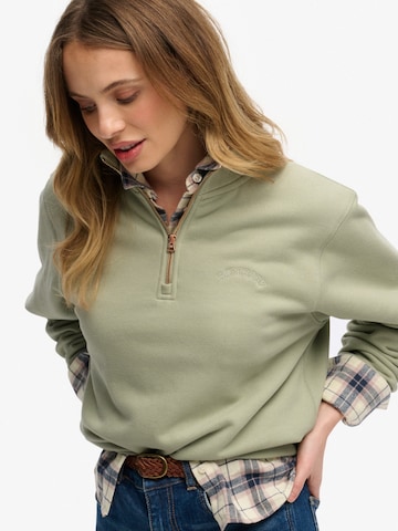 Superdry Sweatshirt 'ESSENTIAL' i grön