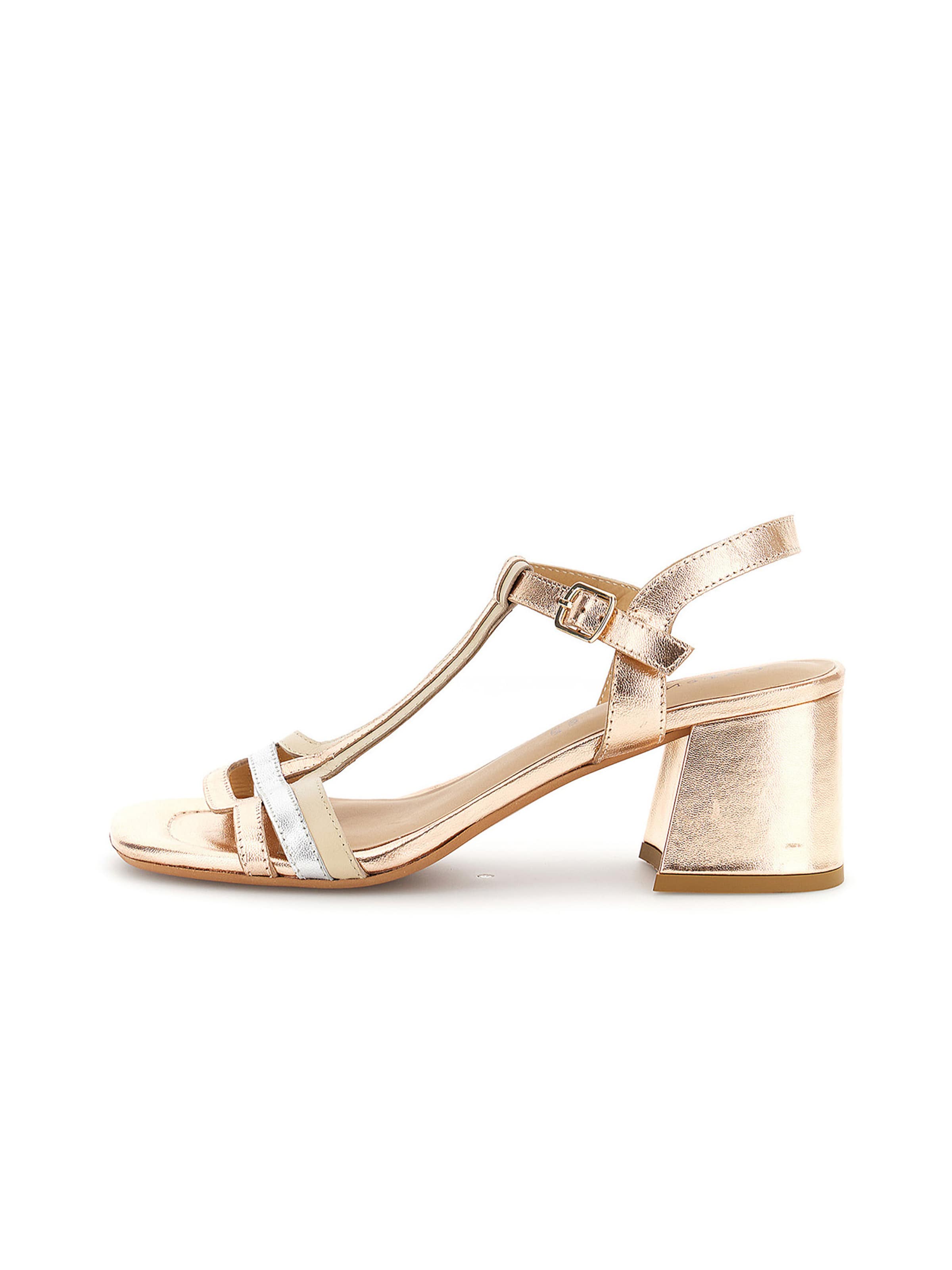 CAFè NOIR Strap sandal in Gold: front