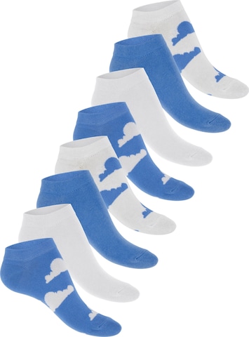 footstar Ankle Socks 'Ringel' in Blue: front
