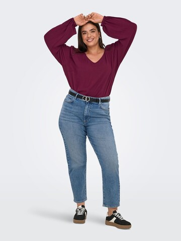 Camicia da donna 'CARSELASI' di ONLY Carmakoma in rosso