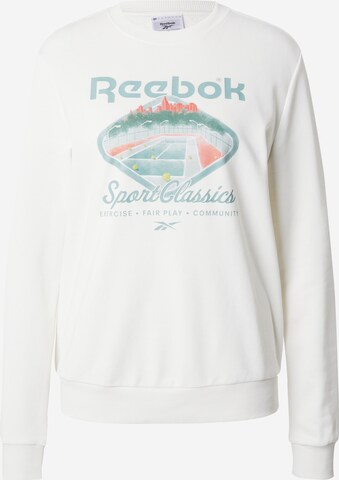 Reebok Bluzka sportowa w kolorze biały: przód