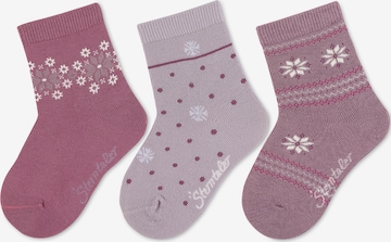 Chaussettes STERNTALER en rose : devant