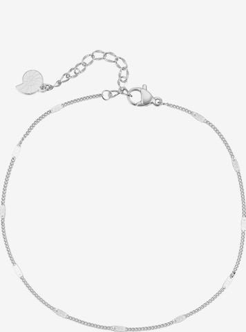 Hey Happiness Voetsieraden 'Flat Links' in Zilver: voorkant