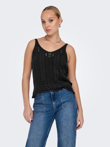 ONLY - Top de punto 'ONLLyzet' en negro: frente