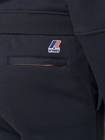 Tapered Pantaloni 'K-WAY PHILBERT BRUSHED PC PANTALONE' di K-Way in blu