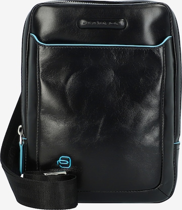 Piquadro Crossbody Bag 'Blue Square' in Black: front