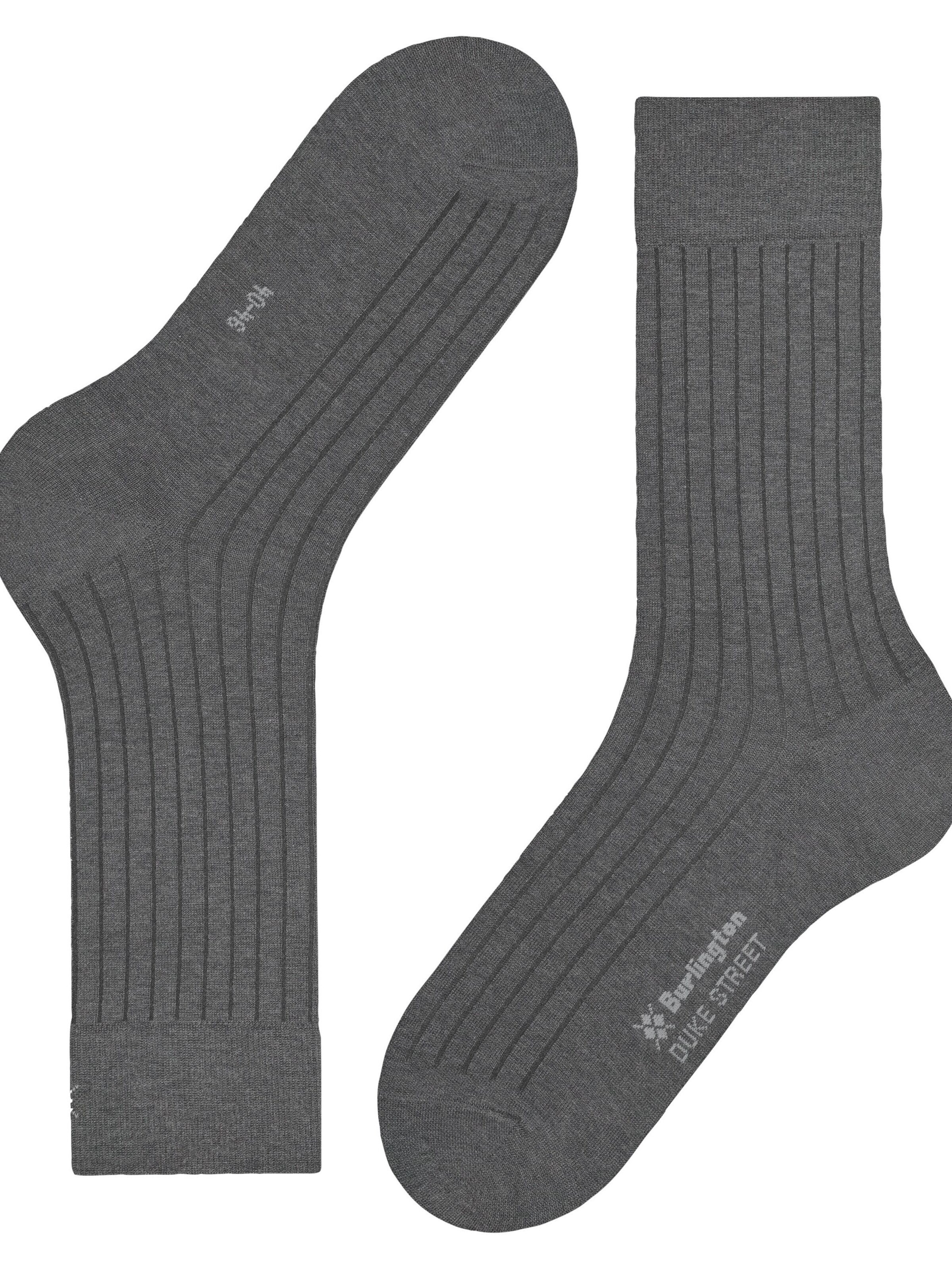 BURLINGTON Socks 'Duke Street' in Grey
