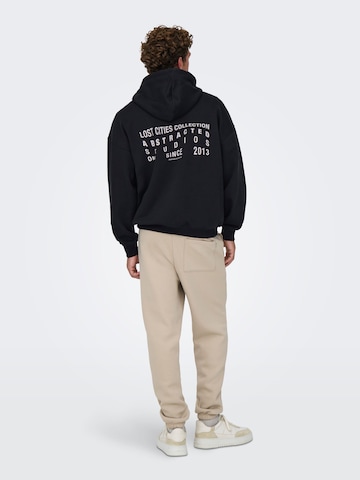 Only & Sons Sweatshirt 'ONSGALLERY' in Black