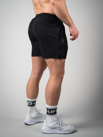 Lifters Slim fit Workout Pants 'Raw Gym Shorts - Short Cut' in Black