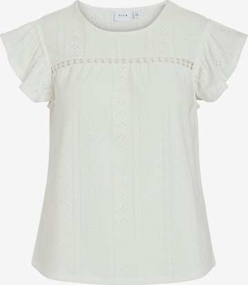 VILA - Blusa 'VIPointa' em branco: frente