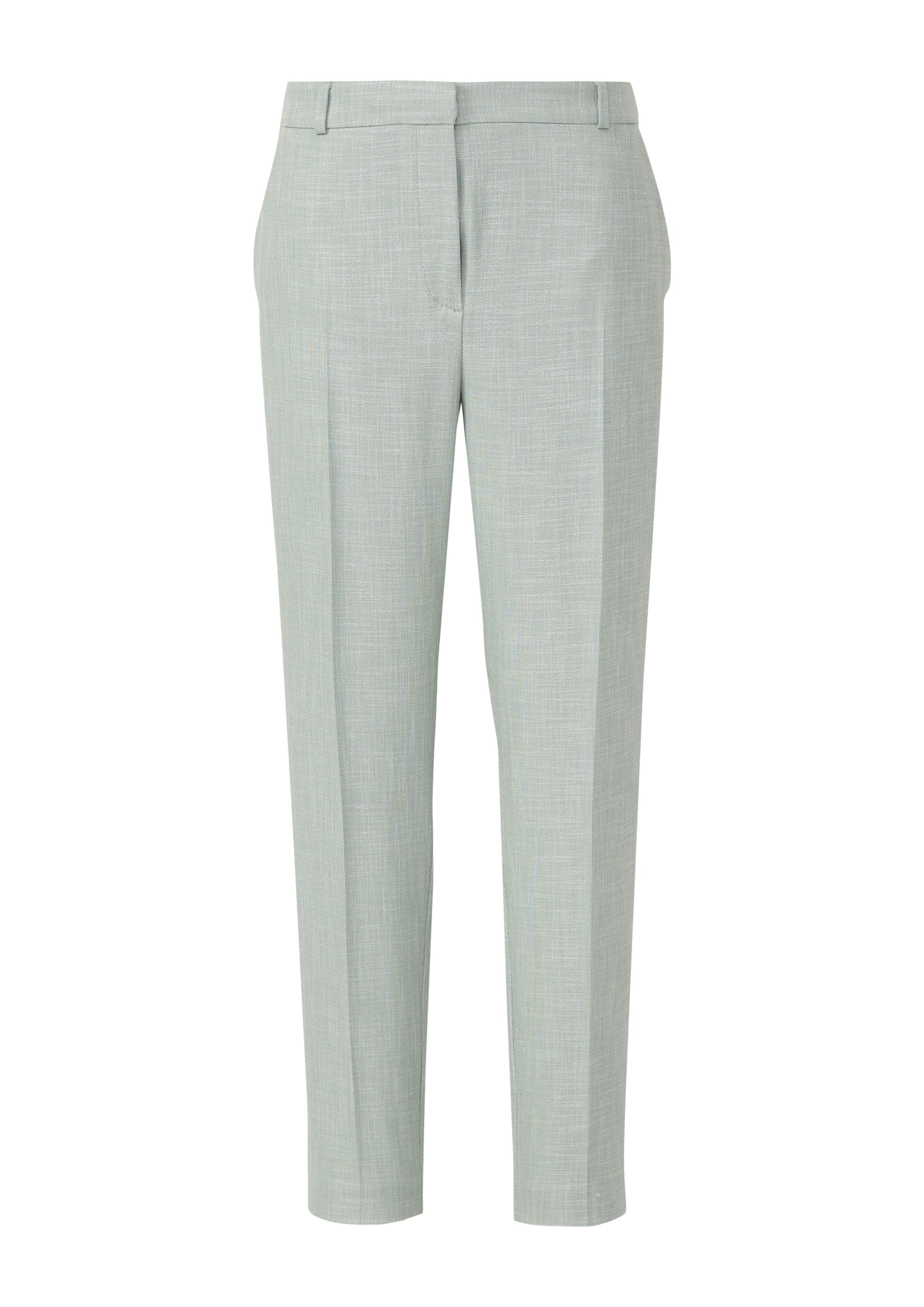 COMMA Tapered Pantalon in Groen: voorkant