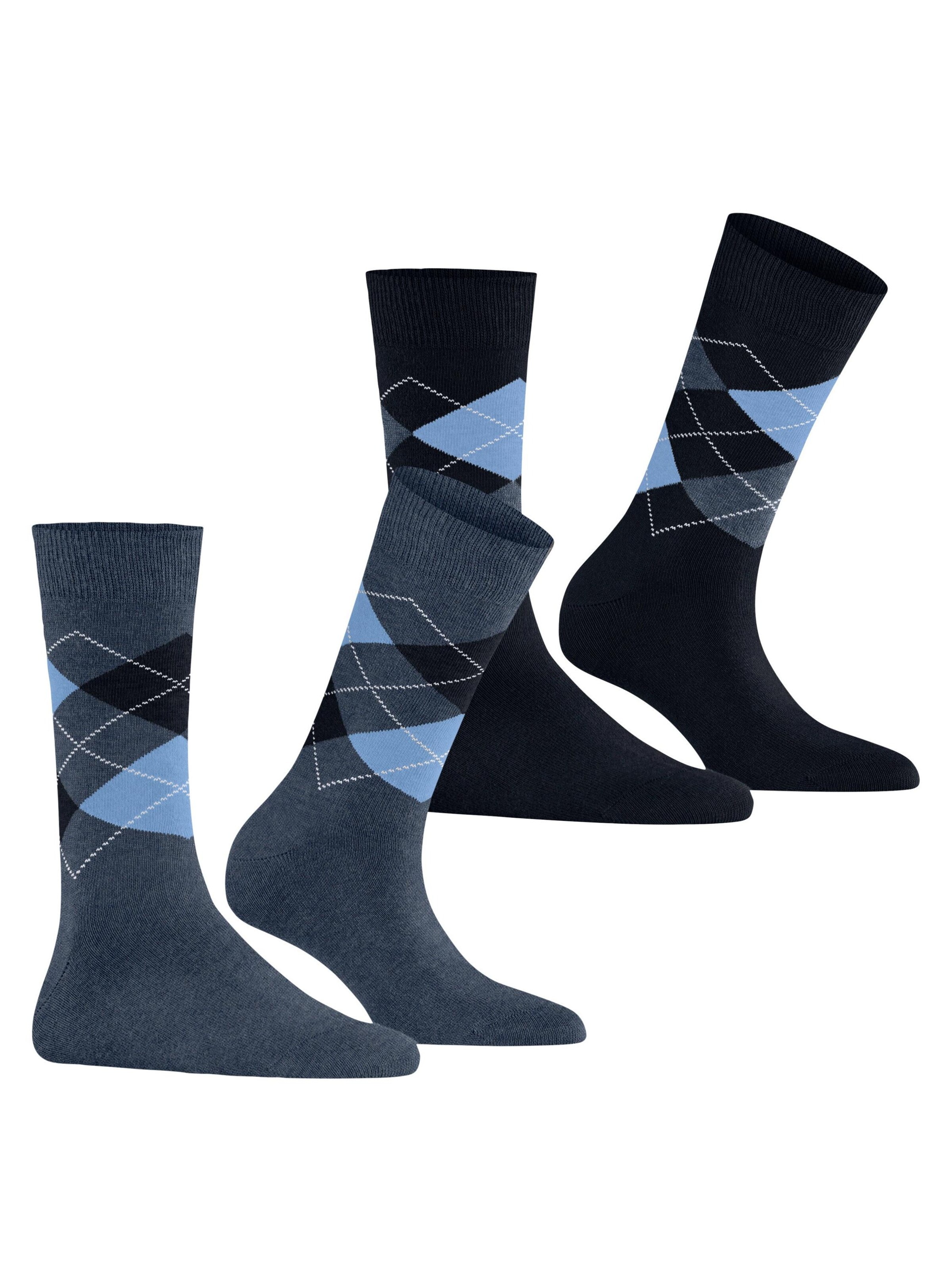 BURLINGTON Socks 'Everyday Argyle' in Blue