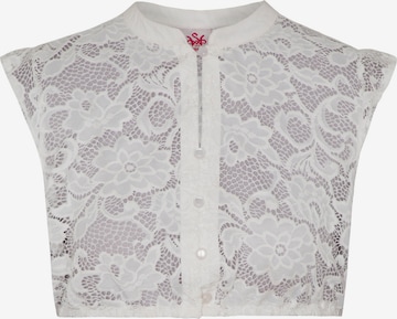 Blouse folklorique SPIETH & WENSKY en blanc : devant