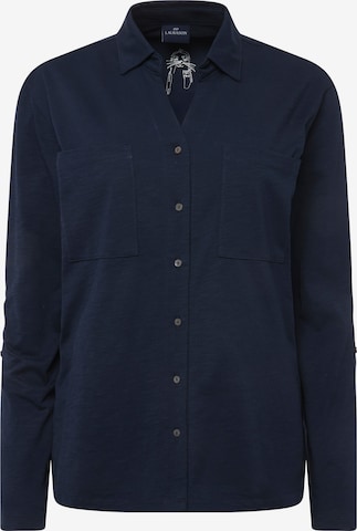 LAURASØN Blouse in Blauw: voorkant