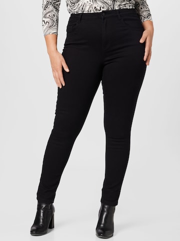 Dorothy Perkins CurveSkinny Traperice - crna boja: prednji dio