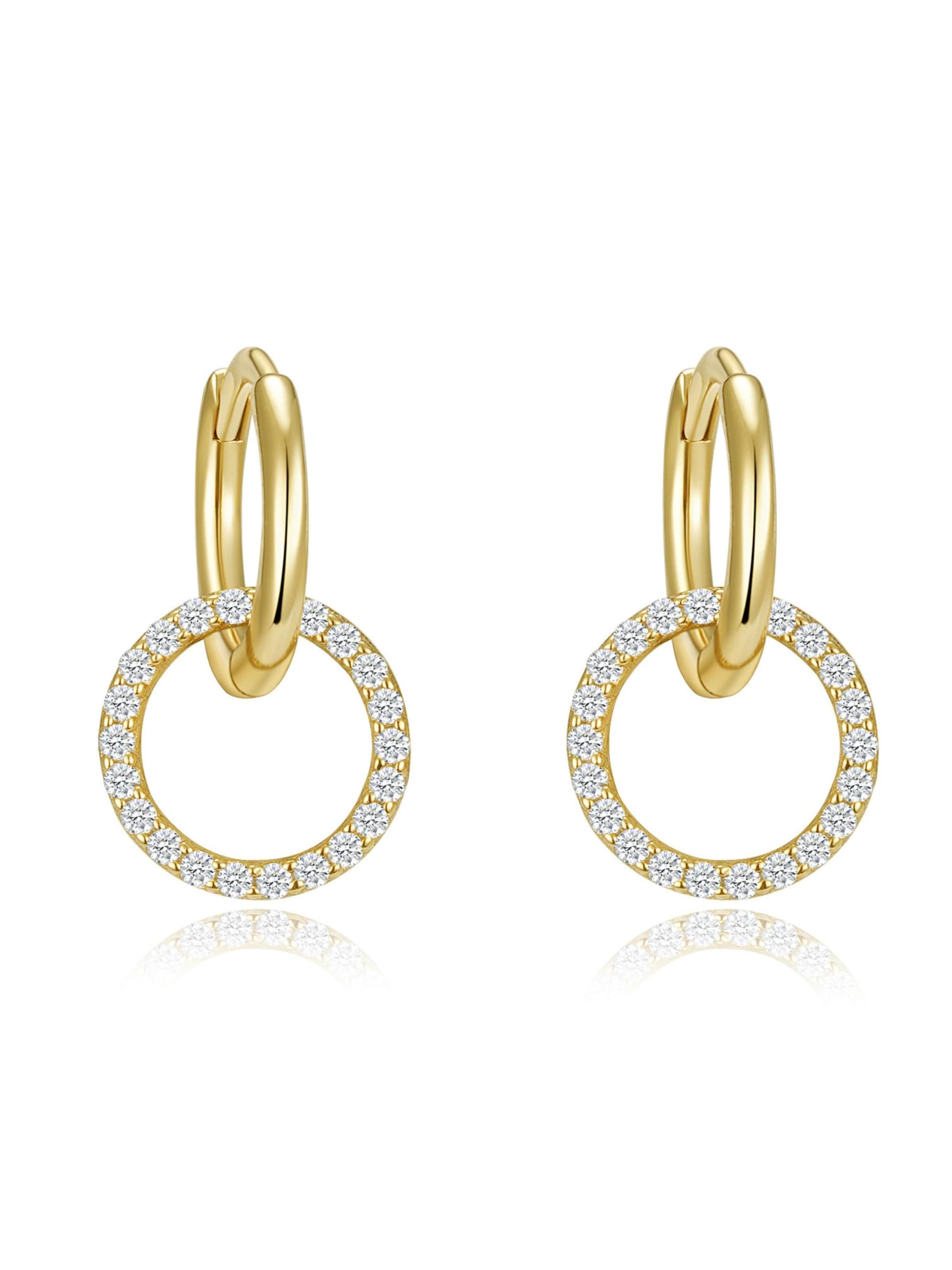 Boucles d'oreilles 'LIN' Kamiko en or : devant