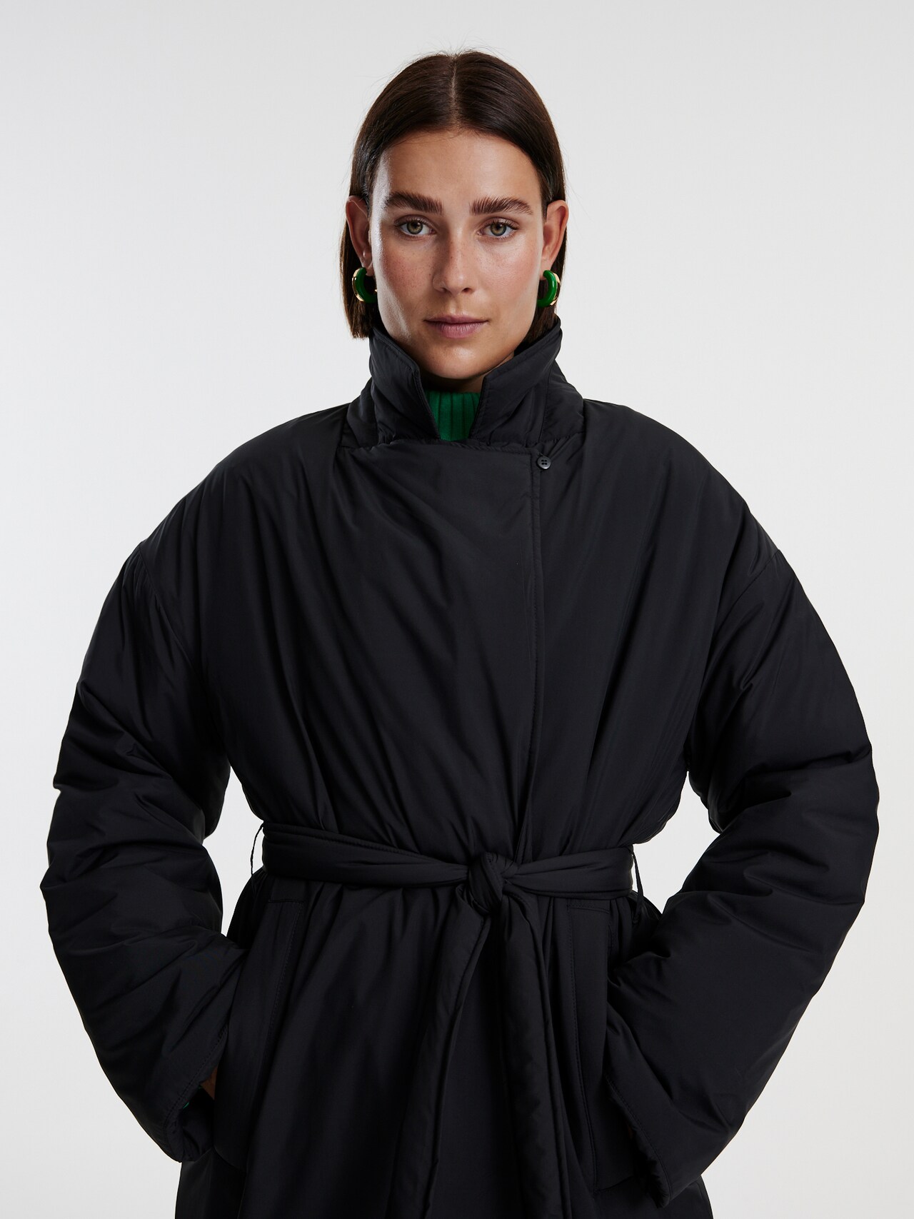 EDITED Producten Wintermantel 'Yuki' Zwart