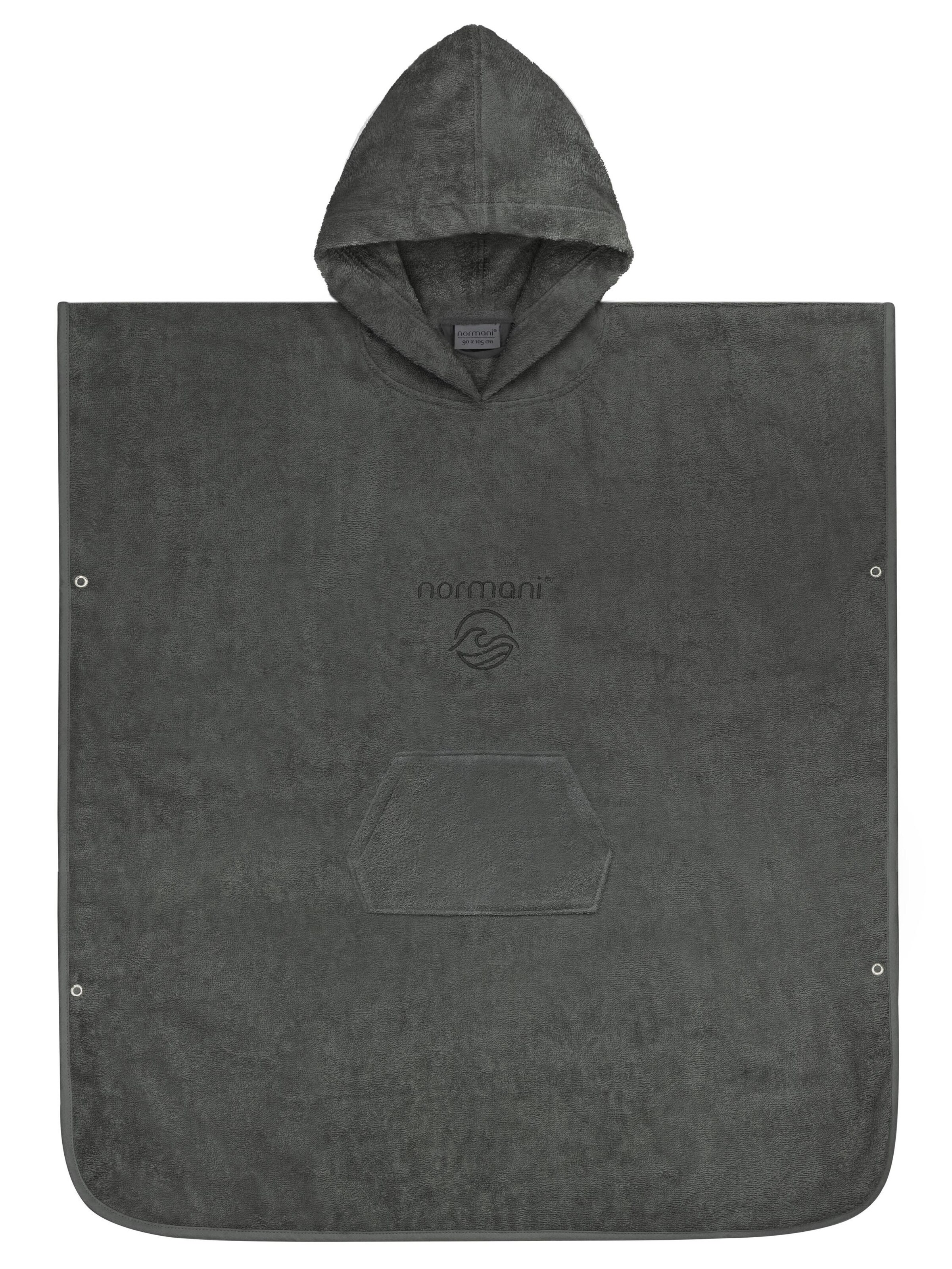 normani Bathrobe short 'Sitra' in Grey: front