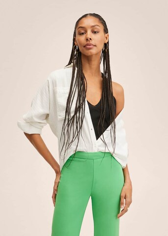 MANGO Flared Broek 'Nica' in Groen