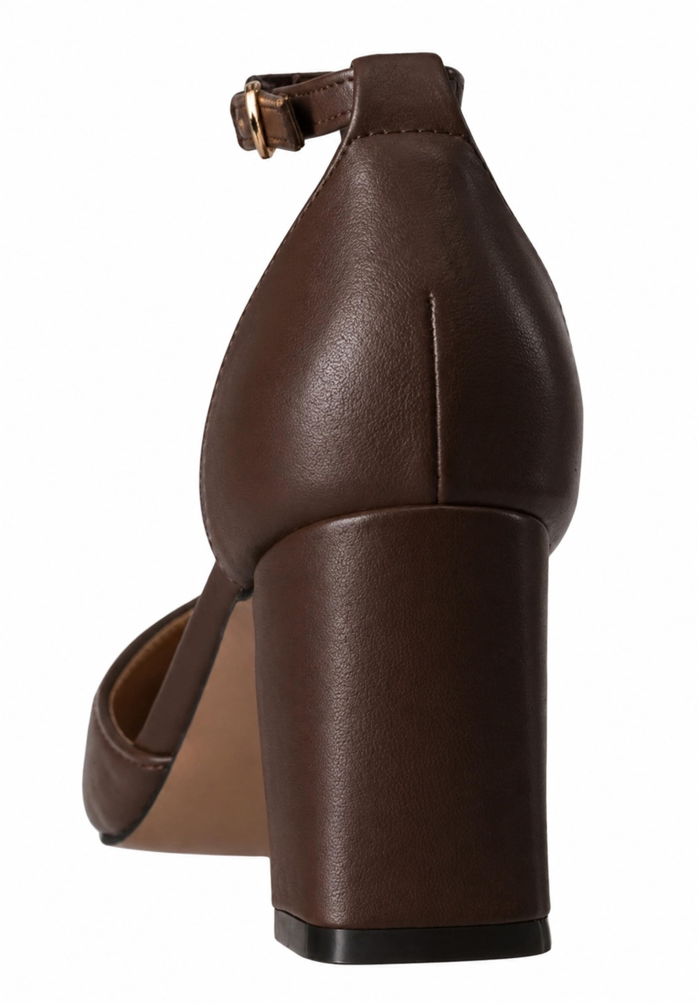 Escarpins à bride arrière Elara en marron