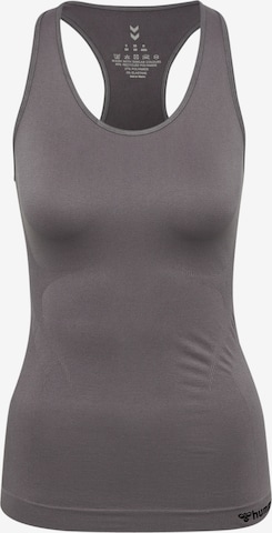 Hummel Sporttop 'Tif' in Grau: Vorderseite