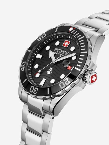SWISS MILITARY HANOWA Analoguhr 'Offshore Diver II' in Silber