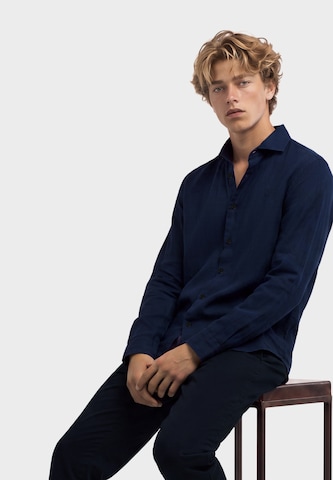 Superdry & Co Hemd 'Riviera' in Blau: Vorderseite