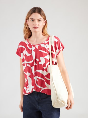 ZABAIONE Shirts 'Mi44nou' i rød: forside