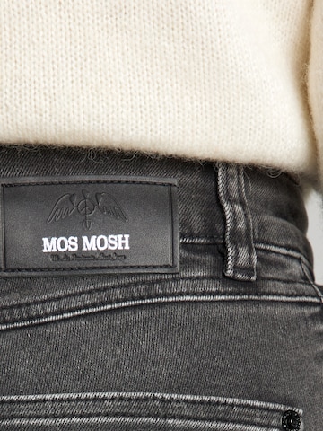 MOS MOSH Úzky strih Džínsy 'MMVice Deluxe' - Sivá