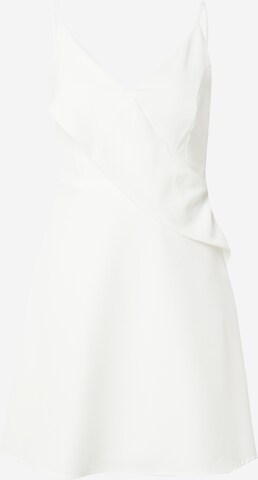 Trendyol Koktejlové šaty – bílá: přední strana