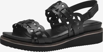 TAMARIS Sandals in Black: front