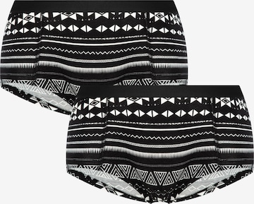 Albero Natur Boyshorts 'Bio-Baumwoll-Boyshorts – 2er Pack' in Black: front