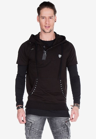 CIPO & BAXX Sweatshirt 'Darkness' in Black: front