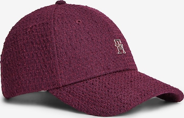 Casquette TOMMY HILFIGER en rouge : devant