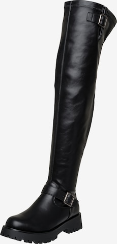 Cuissardes Salinyang en noir : devant