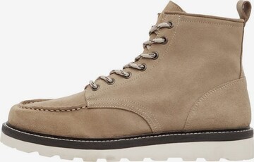 Bianco Veterboots 'WOOD ' in Beige: voorkant