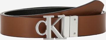 Ceinture Calvin Klein Jeans en marron : devant