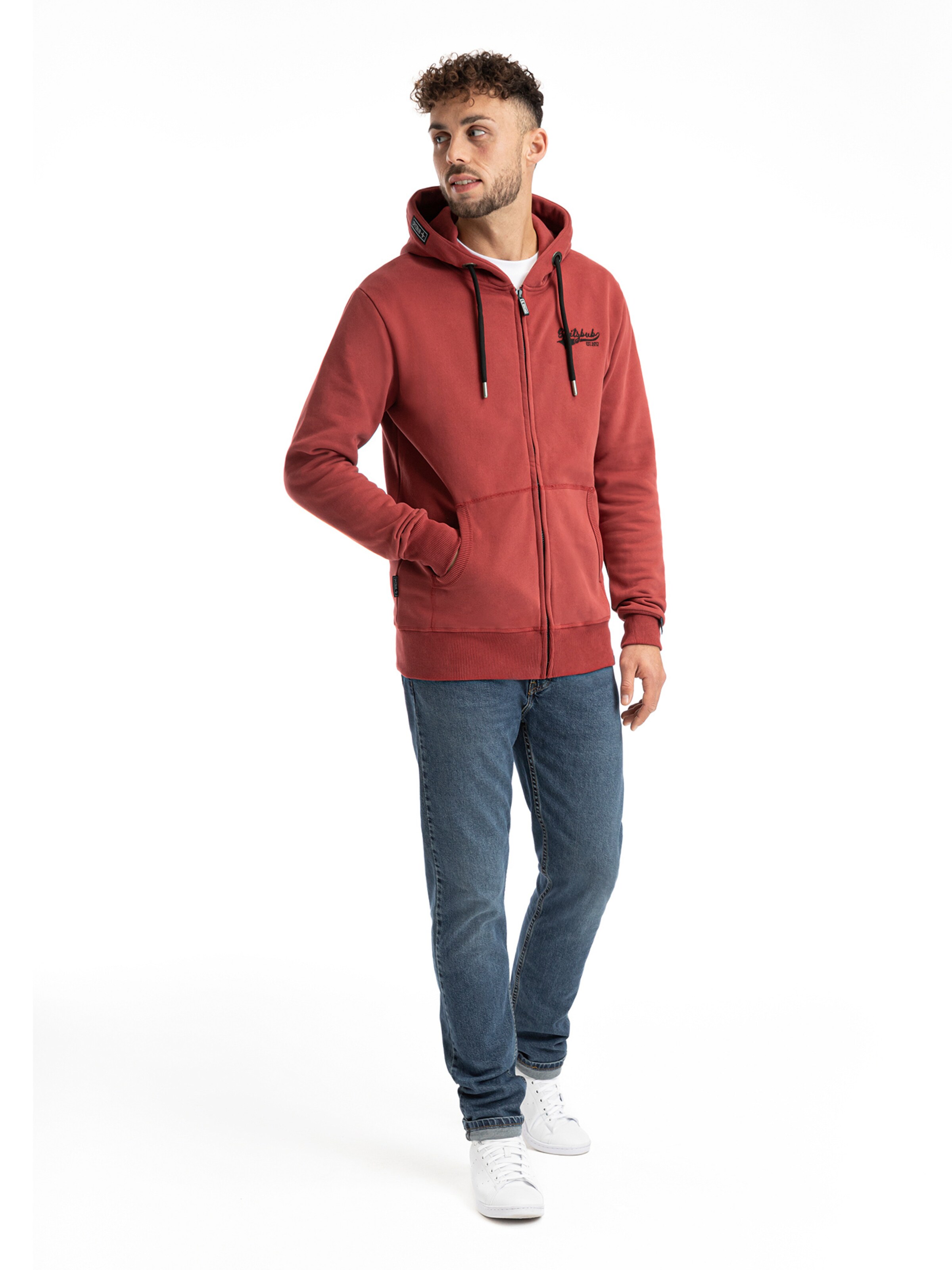 SPITZBUB Sweat jacket ' Marvin ' in Red