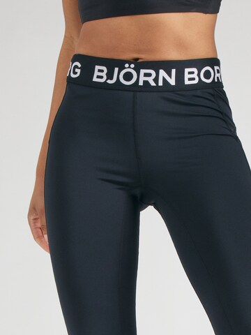 BJÖRN BORG Skinny Sports trousers 'ESSENTIAL' in Black