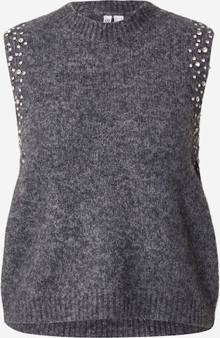 pelēks PIECES Džemperis 'PCRISE': no priekšpuses