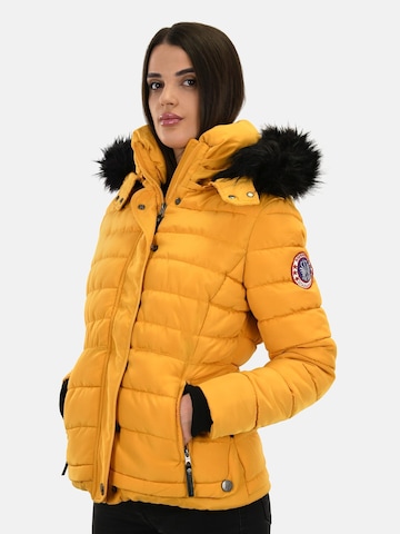 NAVAHOO Winter Jacket 'Chloe' in Yellow