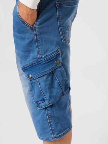 BLEND Avar lõige Klapptaskutega teksapüksid, värv sinine