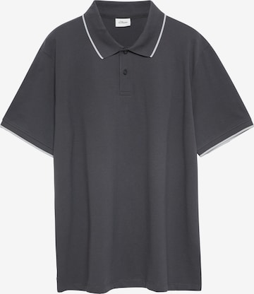 s.Oliver Men Big Sizes Shirt in Grey: front
