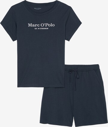 Marc O'Polo Pyjama ' Mix & Match Cotton ' in Blauw: voorkant