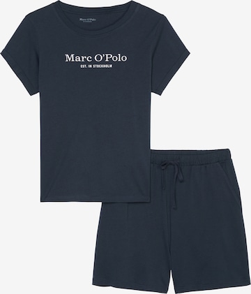 Marc O'Polo Pyjama ' Mix & Match Cotton ' in Blauw: voorkant